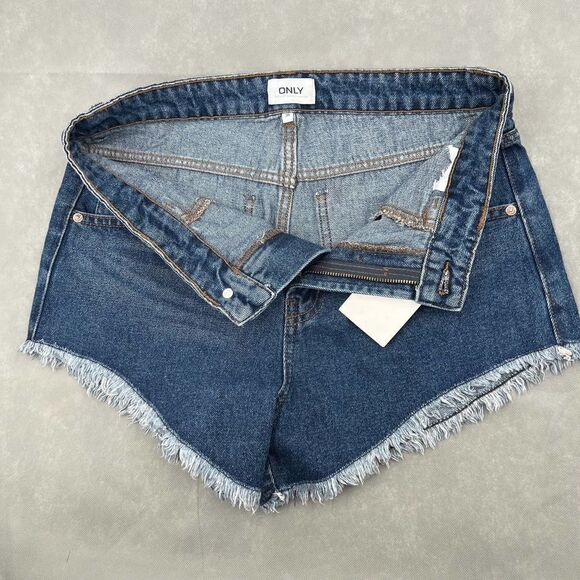 Only Blue Denim Women’s High Waist Short Size 30 - Picture 2 of 10